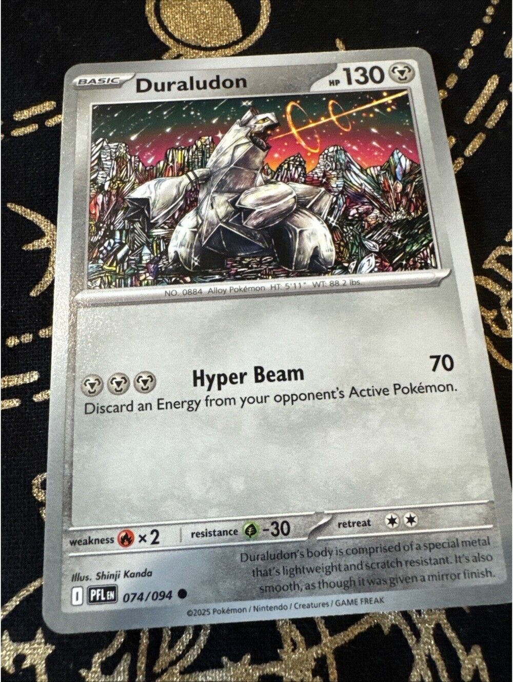 Pokémon TCG Duraludon Basic Metal Hyper Beam 130 HP #074/094